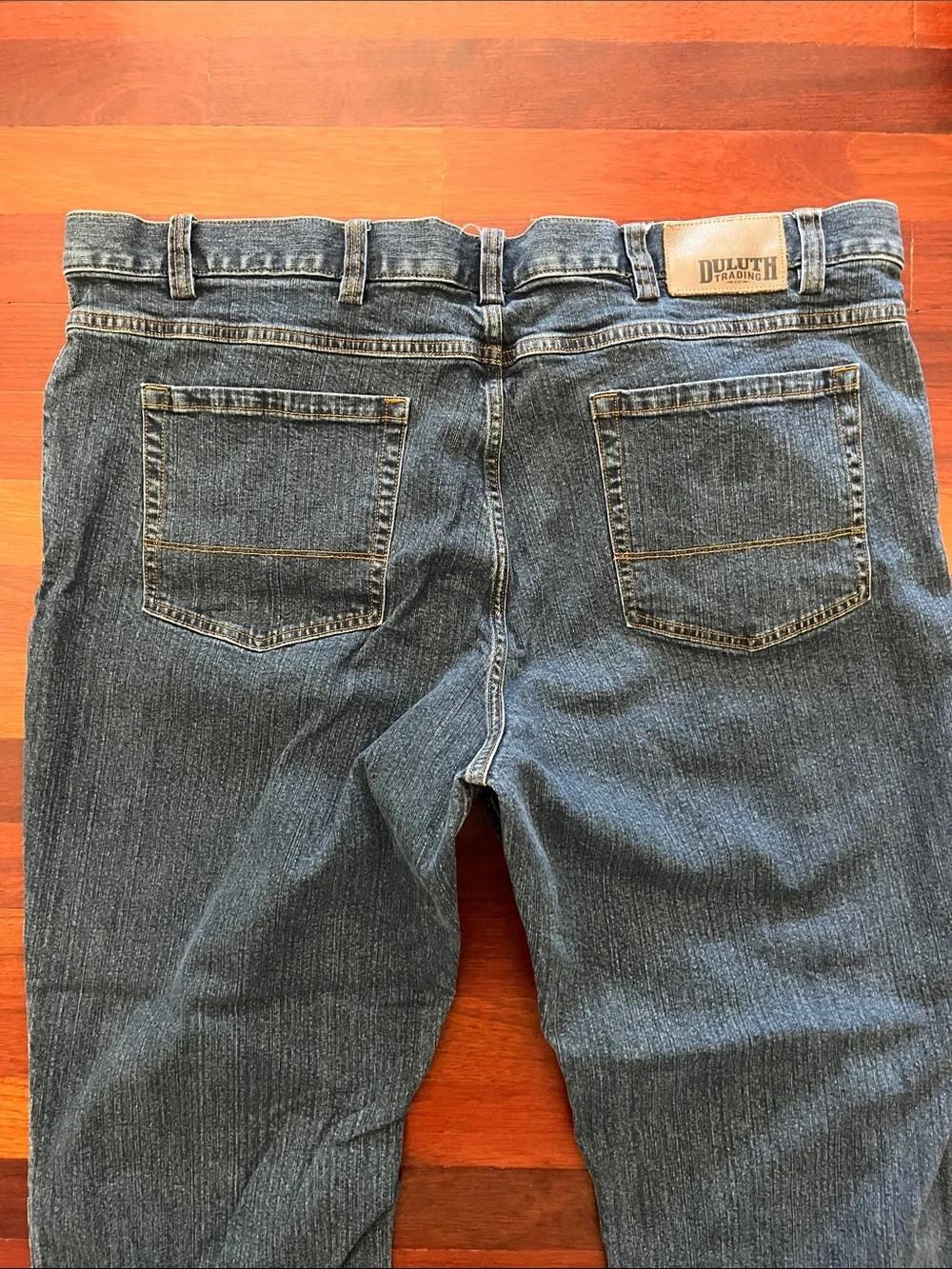 Mens 44x32 Duluth Flex Weekender Blue Leans Stretch